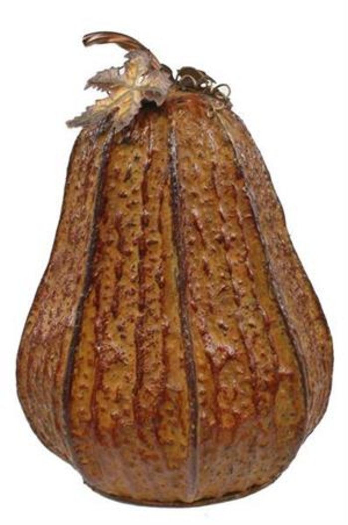 TIN PUMPKIN WITH STEM