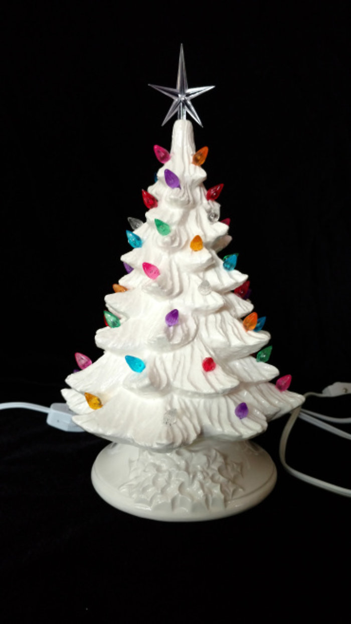 Medium White Creamic Tree