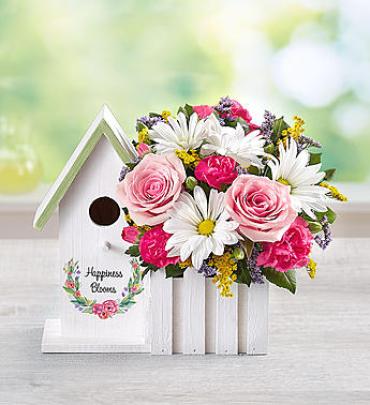 Happiness Blooms Birdhouse