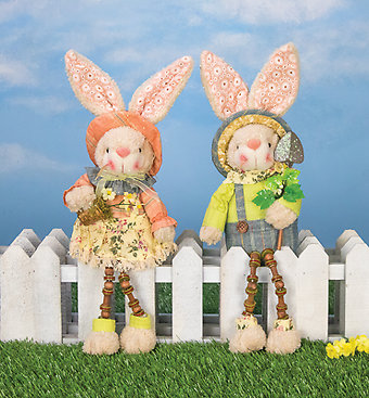 Farmer Bunny with Button Legs