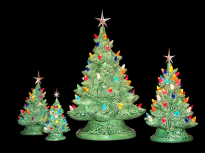 Green Ceramic Tree-mini