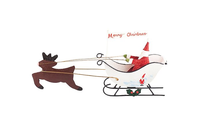 Tin Santa on Sleigh