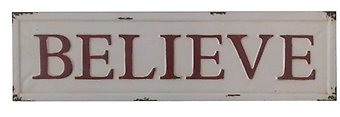 Metal Believe Sign