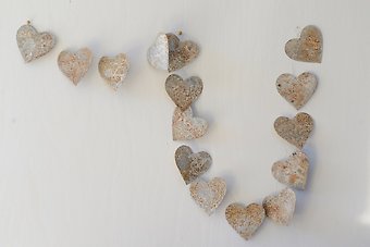 Tin Heart Garland