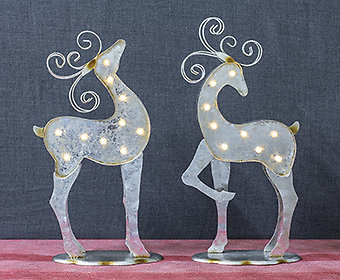 Lightup Silver Reindeer