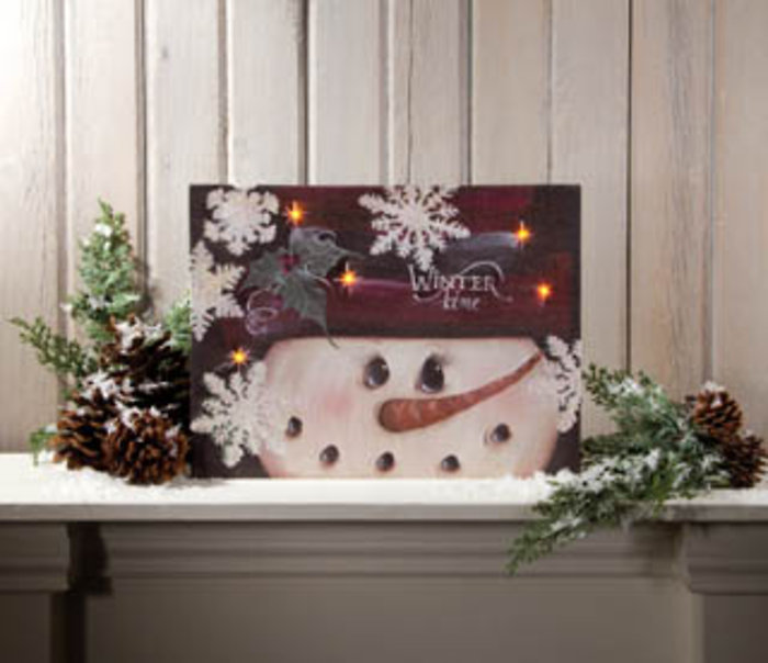 Lighted Winter Time Canvas 46490