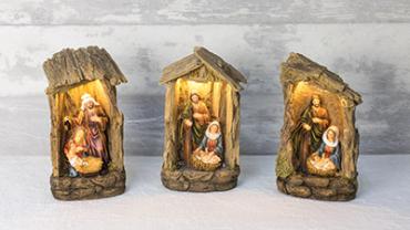 Lightup Manger Nativity