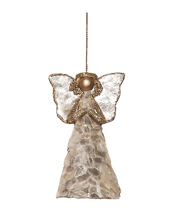 5\" Capiz Angel Ornament (Gold)