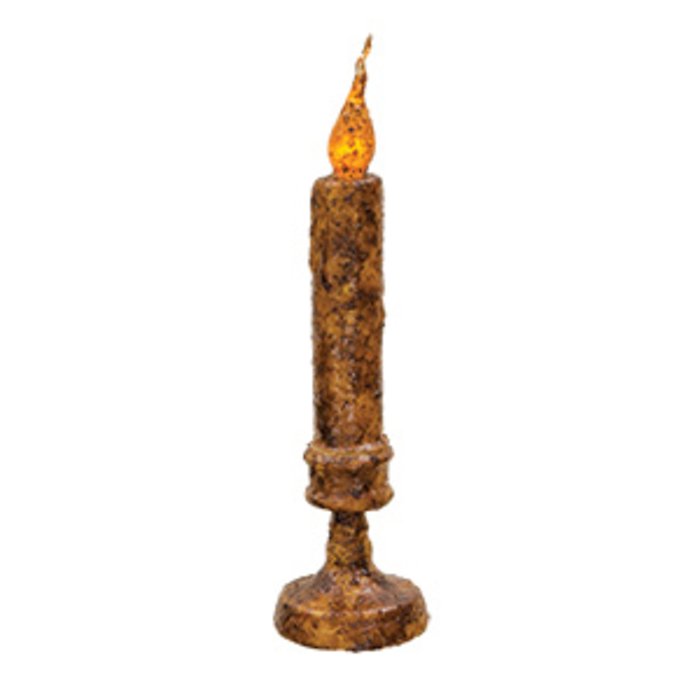 Sm Burnt Mustard Candlestick