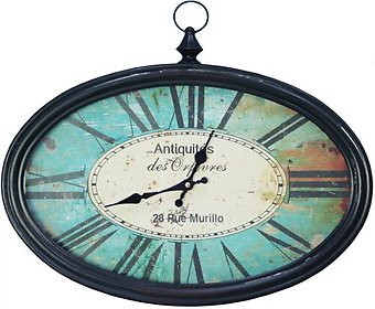 Vintage Blue Wall Clock