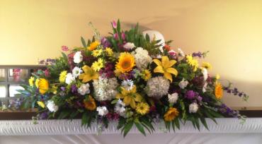 Bright Garden Casket