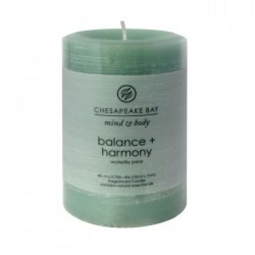 Balance + Harmony Small Pillar Candle