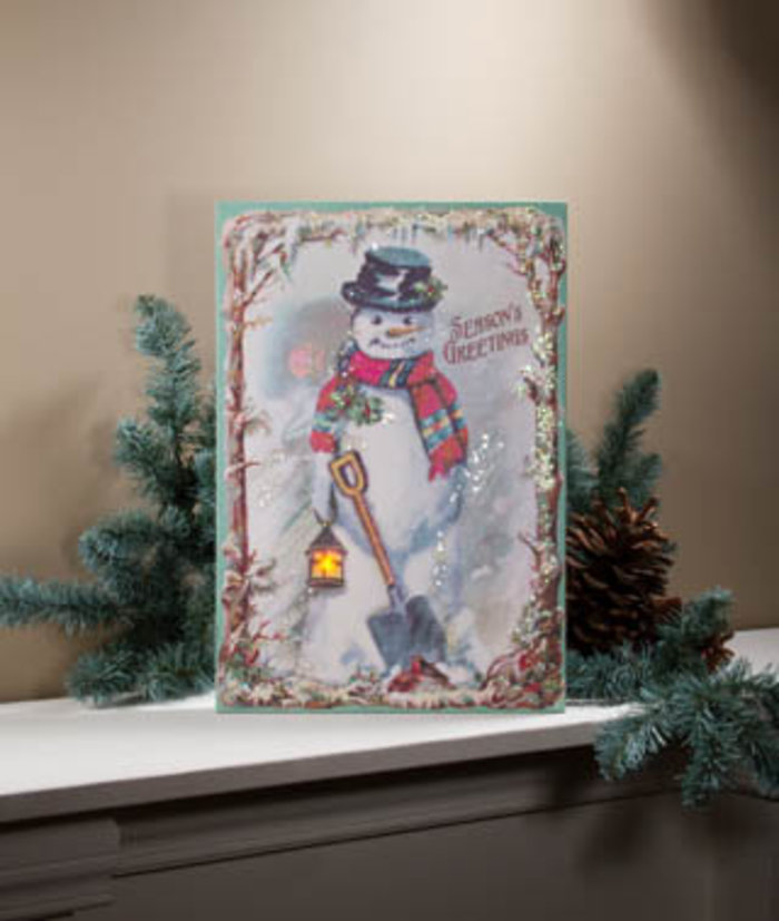 Lighted Greeting Canvas 46537