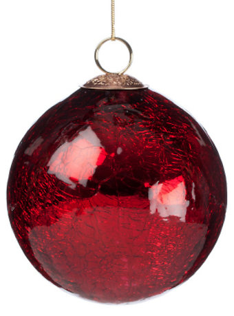 Ball Crackle Ornament