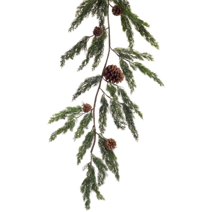 Cypress Garland w/Pinecone