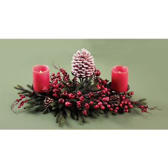 Pine and Berry Centerpiece