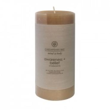 Awareness + Belief Medium Pillar Candle