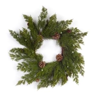 Pine Wreath with pine cones