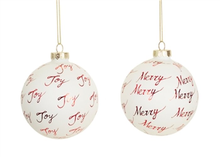 Joy/Merry Ornaments