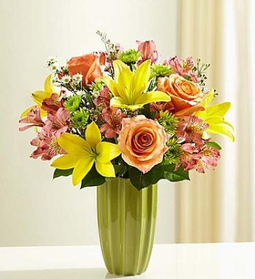 Fields of Europe Green Vase