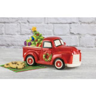 Christmas Tree Truck Cookie Jar