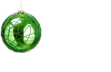 Green Glass Ball Ornament