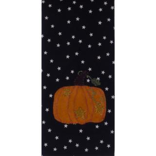 Starry Starry Pumpkin Black Towel