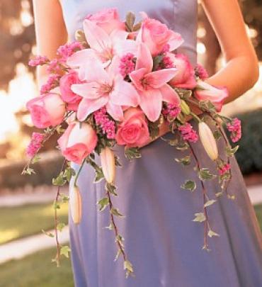 Pink Lily & Rose Bouquet