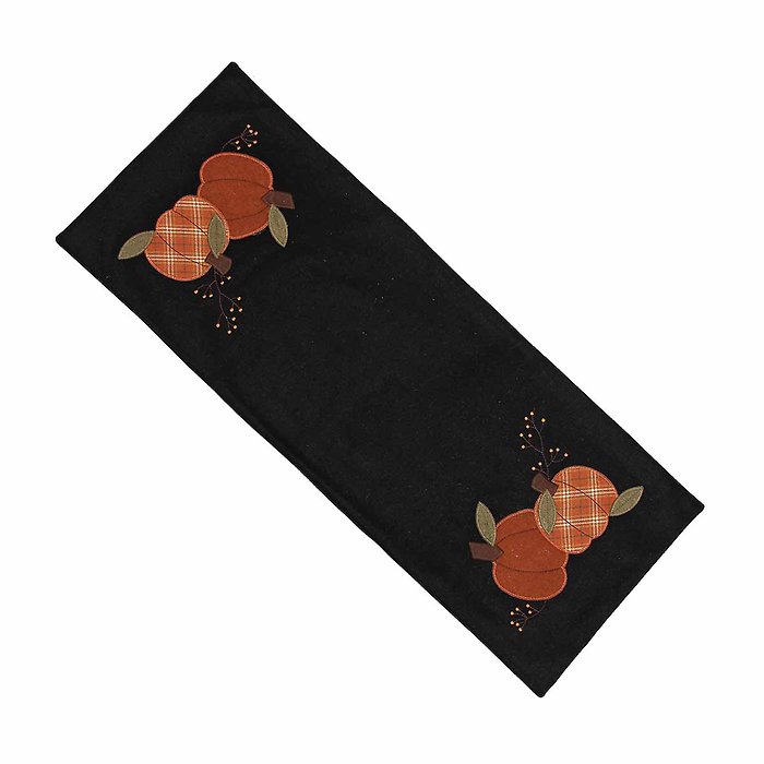 Pumpkin Thyme Table Runner Black