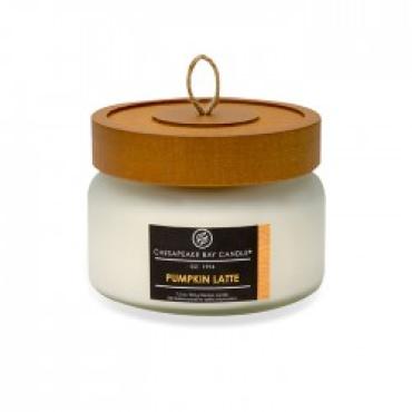 Pumpkin LatteCrackled White Small Jar Candle
