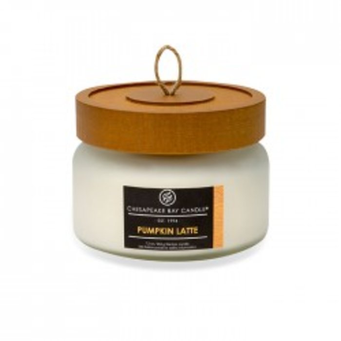 Pumpkin LatteCrackled White Small Jar Candle