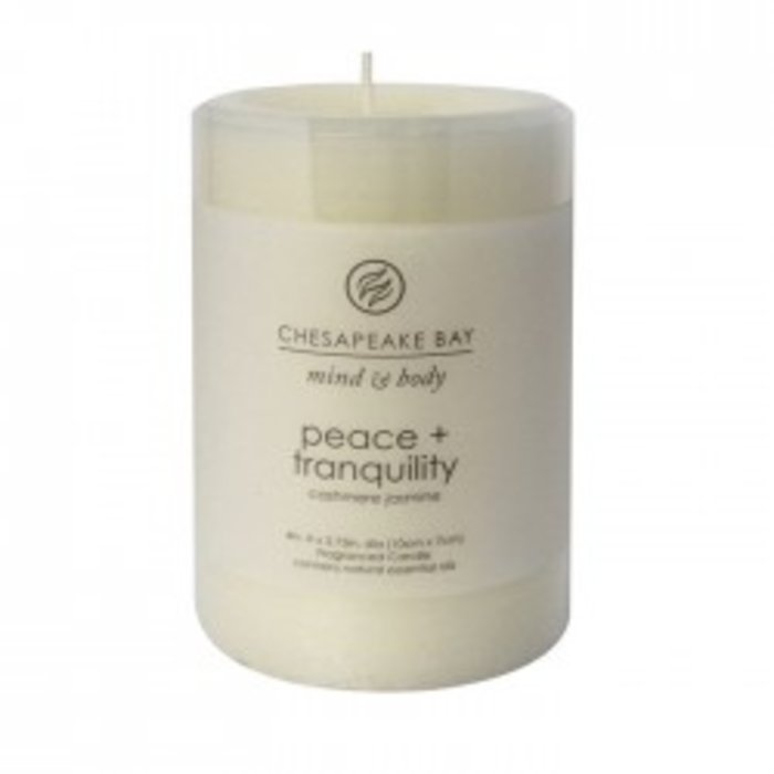 Peace + Tranquility Small Pillar Candle