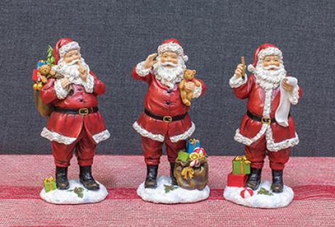 Assorted Santa with Presents Tabletop