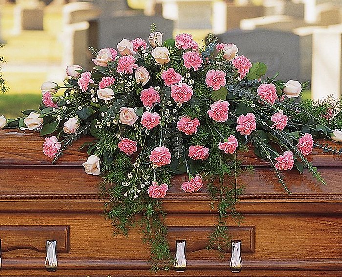 Heavenly Pink Casket Spray