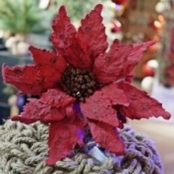 12in Poinsettia Flower