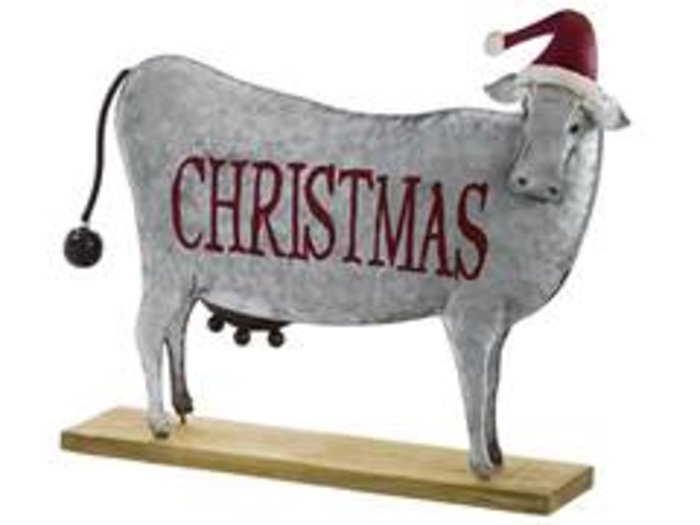 Christmas Cow with Hat