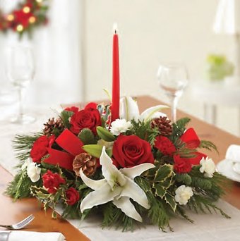 Traditional Christmas Centerpiece