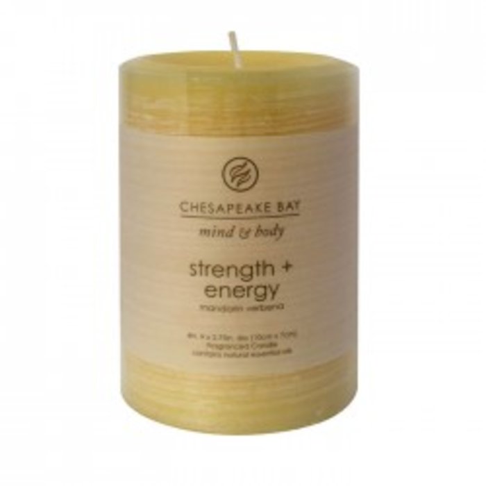 Strength + Energy Small Pillar Candle