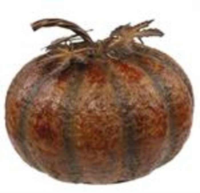 TIN PUMPKIN WITH STEM