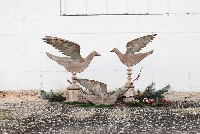 Wood Bird Finial