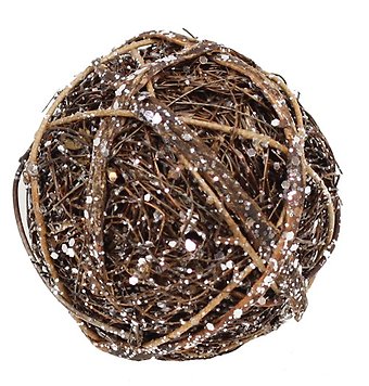 Small Glitter Rattan Ball