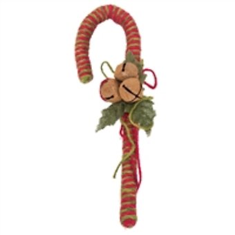 Burlap Candycane