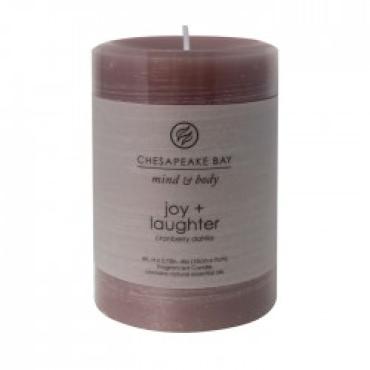 Joy + Laughter Small Pillar Candle