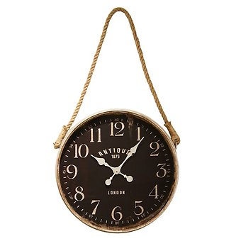 Metal Clock with Rope