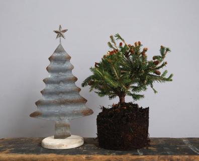 Corrugated Tin Christmas Tree
