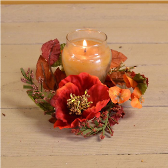 Poppy Fields 2.5in Candle Ring