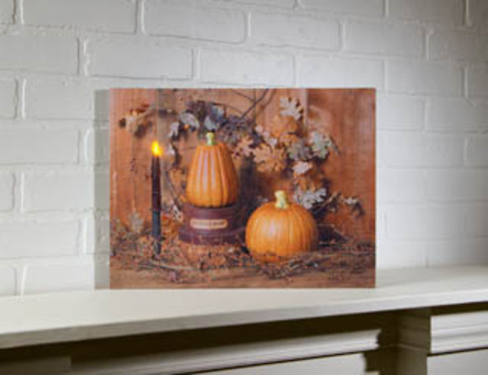 Lighted Pumpkin Spice Canvas Picture 71782